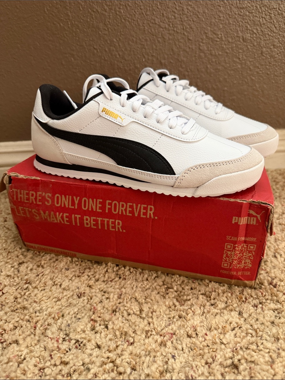 Puma womens Turino II OG Sneakers - White & Black